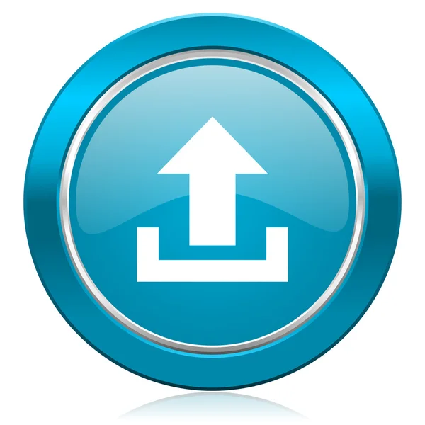 Upload blue icon — Stock Photo, Image