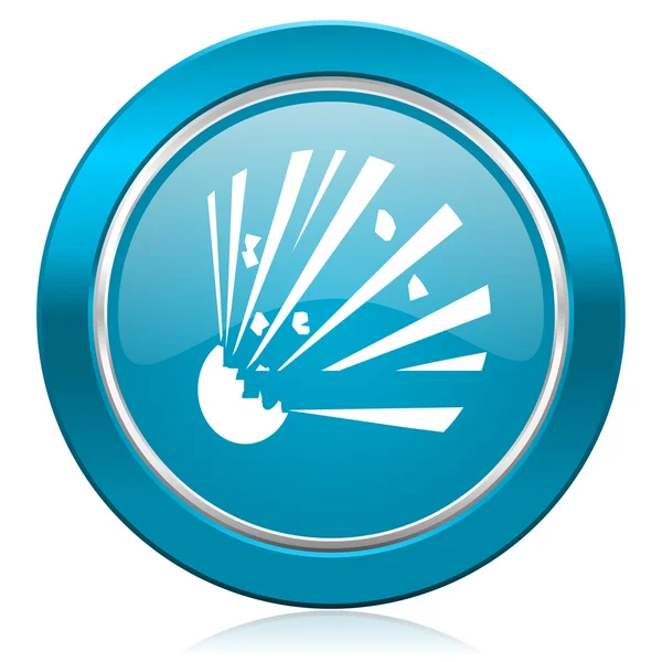 Bomb blue icon — Stock Photo, Image