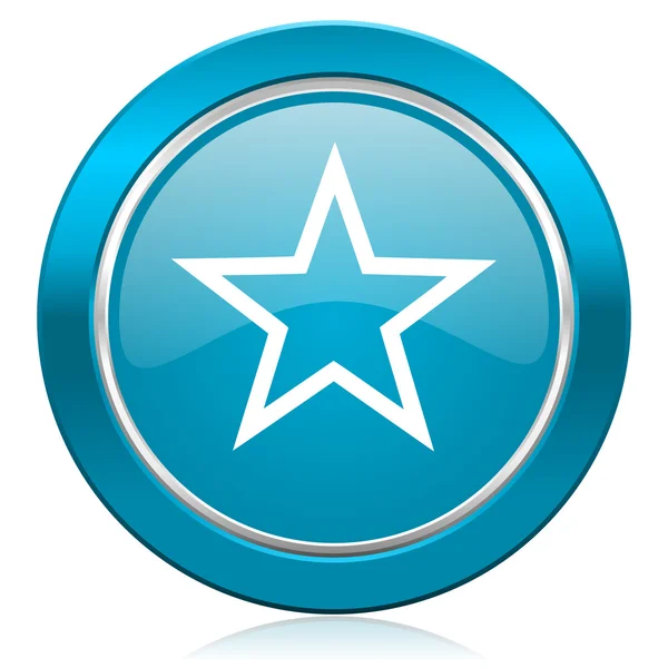 Star blue icon — Stock Photo, Image