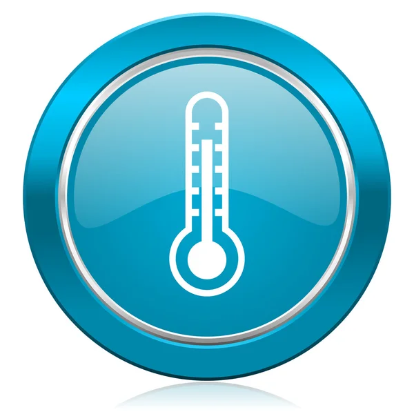 Thermometer blue icon temperature sign — Stock Photo, Image