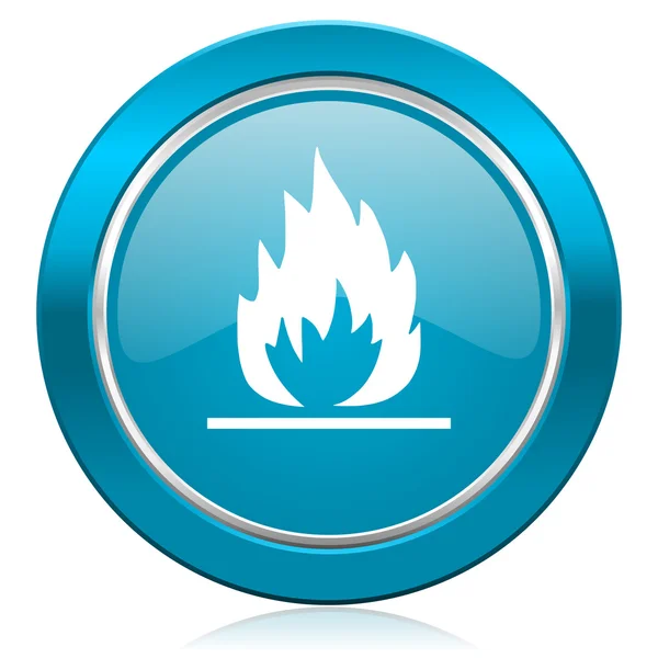 Flammenblaues Symbol — Stockfoto