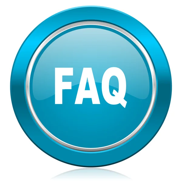 Faq blue icon — Stock Photo, Image