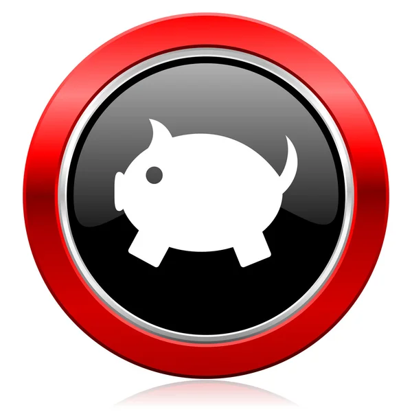 Piggy bank icon — Stock Photo, Image