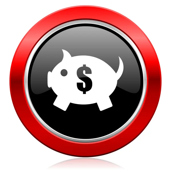 Piggy bank icon — Stock Photo, Image