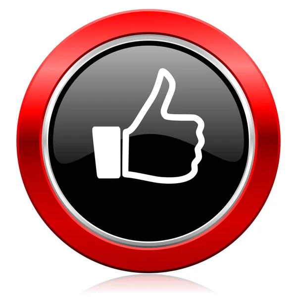 Like icon thumb up sign — Stock Photo, Image