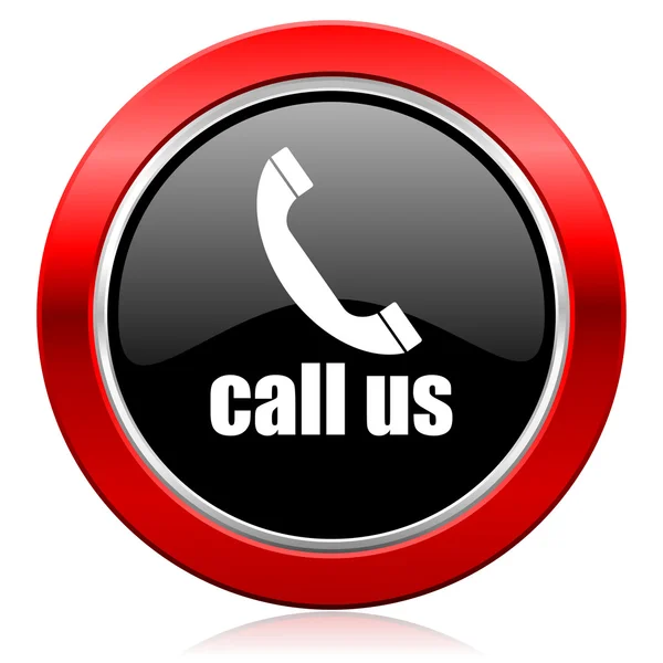 Zadzwoń do nas ikona telefonu znak — Zdjęcie stockowe