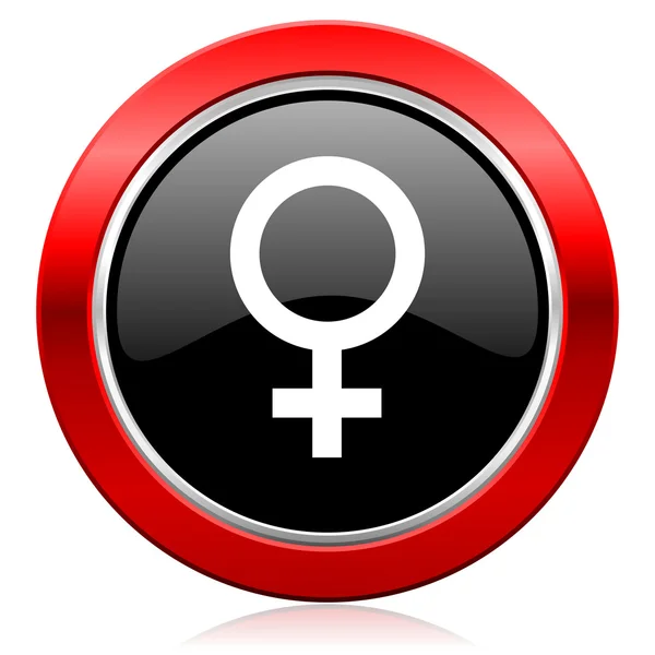 Icono femenino signo de género femenino —  Fotos de Stock