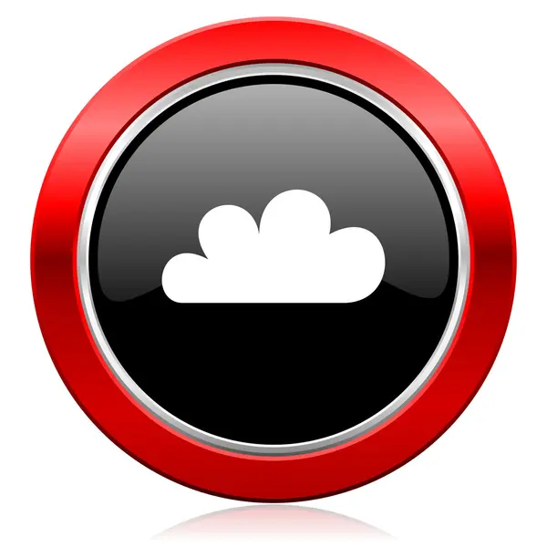 Cloud ikona waether prognózy znamení — Stock fotografie