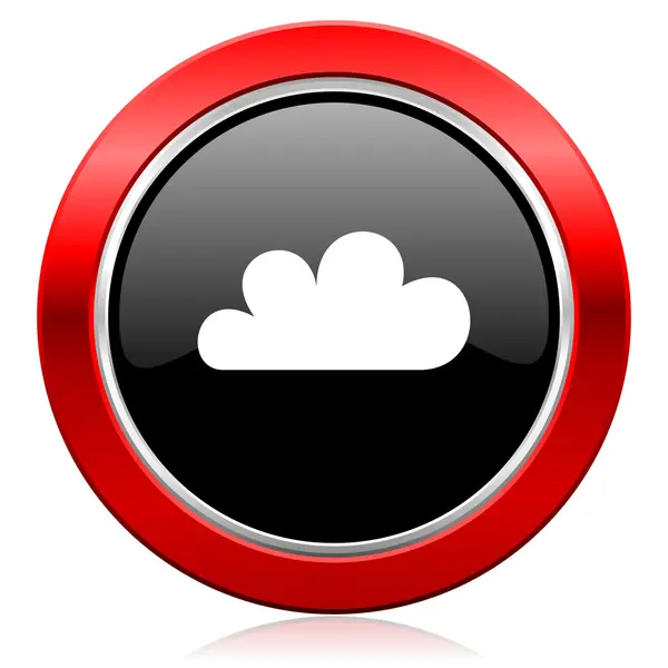 Nube icono camarero previsión signo — Foto de Stock