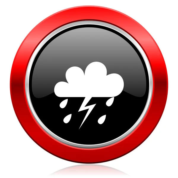 Storm icon waether forecast sign — Stock Photo, Image