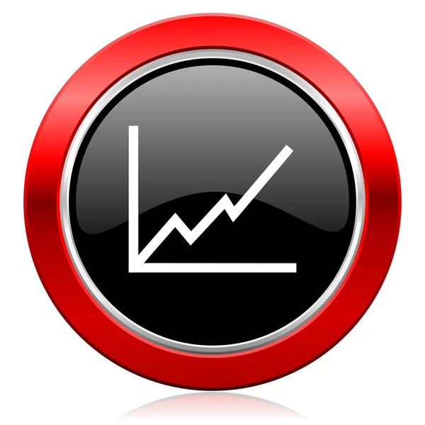 Chart icon stock sign — Stock Photo, Image