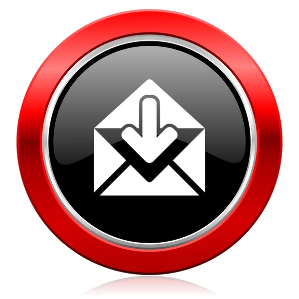电子邮件图标开机自检的信息符号 — 图库照片