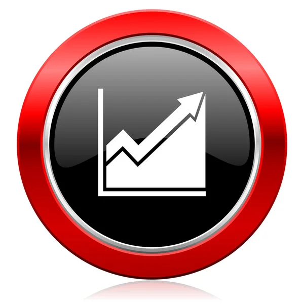 Histogram icon stock sign — Stock Photo, Image