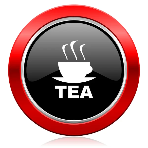 Icono de té taza caliente de signo de té — Foto de Stock