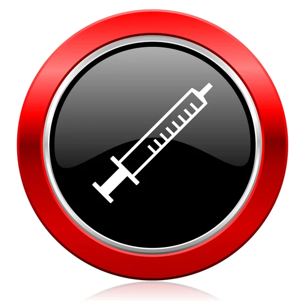 Medicine icon syringe sign — Stock Photo, Image