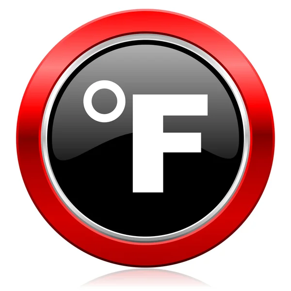 Fahrenheit icon temperature unit sign — Stock Photo, Image