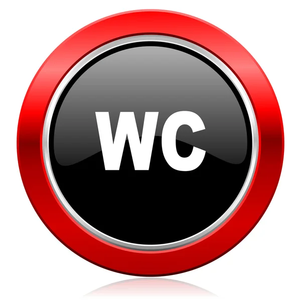 Wc ícone wc sinal — Fotografia de Stock