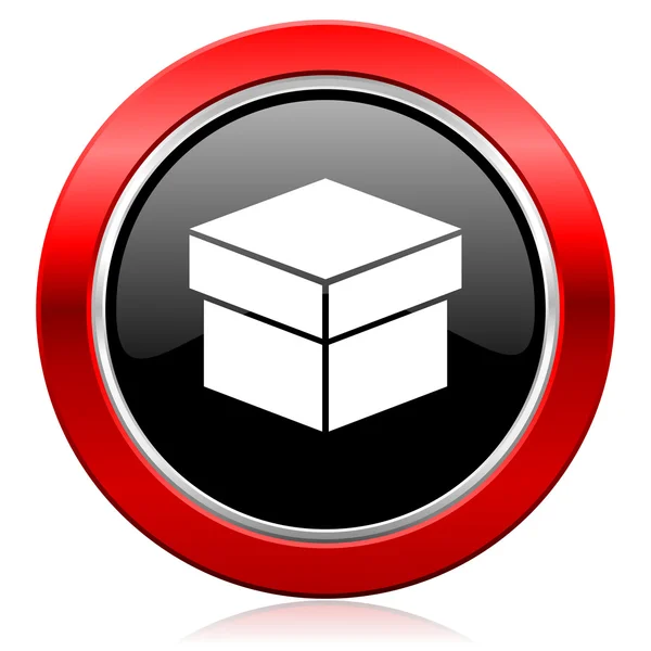 Ícone da caixa — Fotografia de Stock