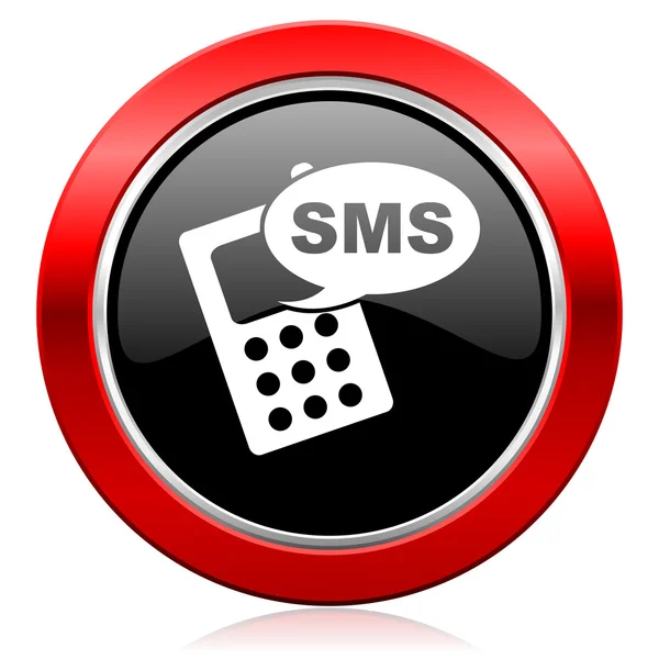 SMS ikona telefonu znak — Zdjęcie stockowe