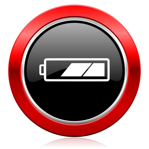 电池图标充电电源的象征符号 — 图库照片