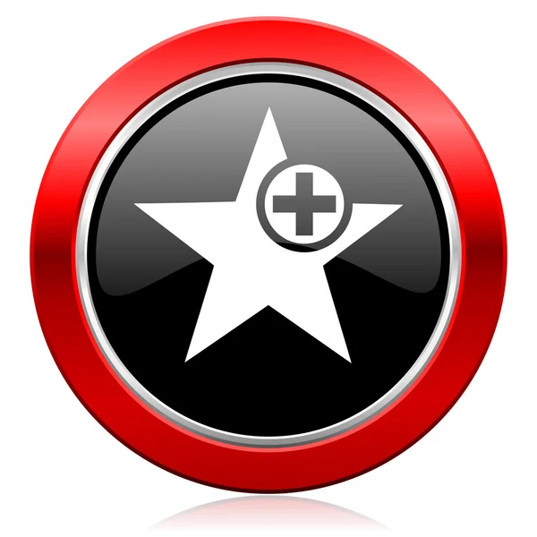 Star icon add favourite sign — Stock Photo, Image