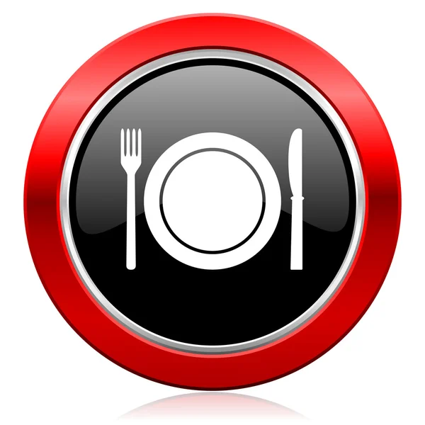 Eat icon restaurant symbol — Stock Photo, Image