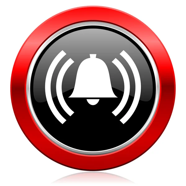 Alarm ikonen alert tecken bell symbol — Stockfoto