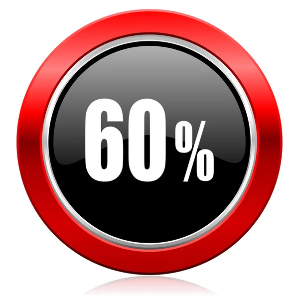 Yüzde 60'ı simgesi satışı işareti — Stok fotoğraf