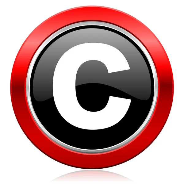 Значок авторского права — стоковое фото