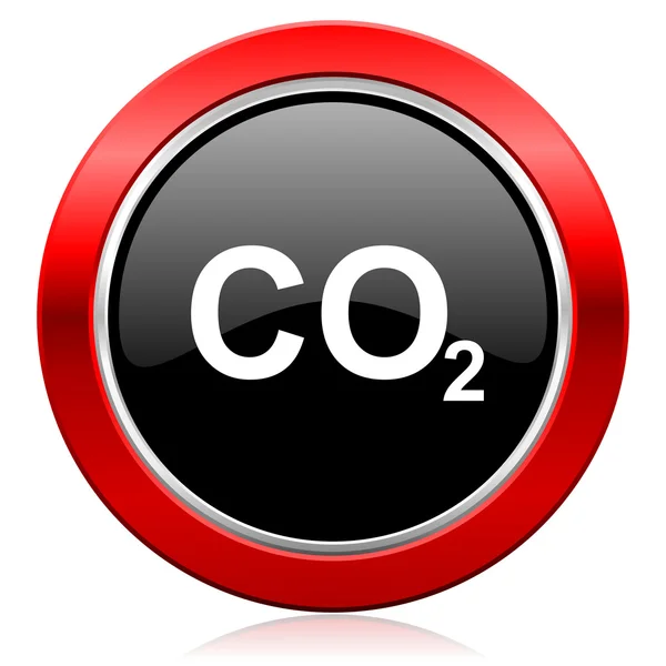 Signo de CO2 de dióxido de carbono icono —  Fotos de Stock