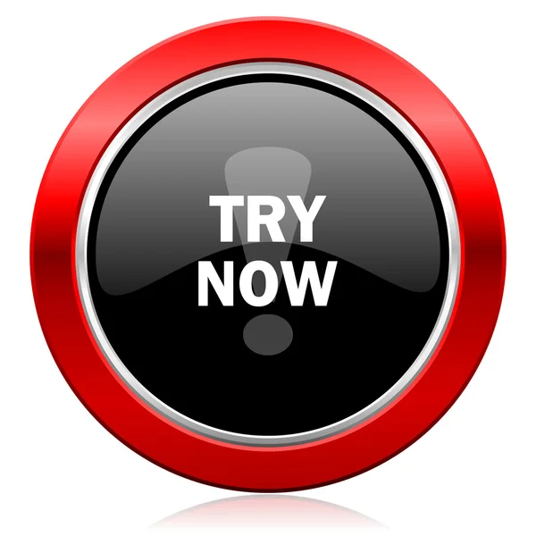 Try now icon — Stock Photo, Image