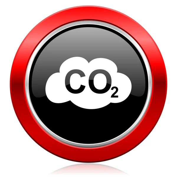 Signo de CO2 de dióxido de carbono icono — Foto de Stock