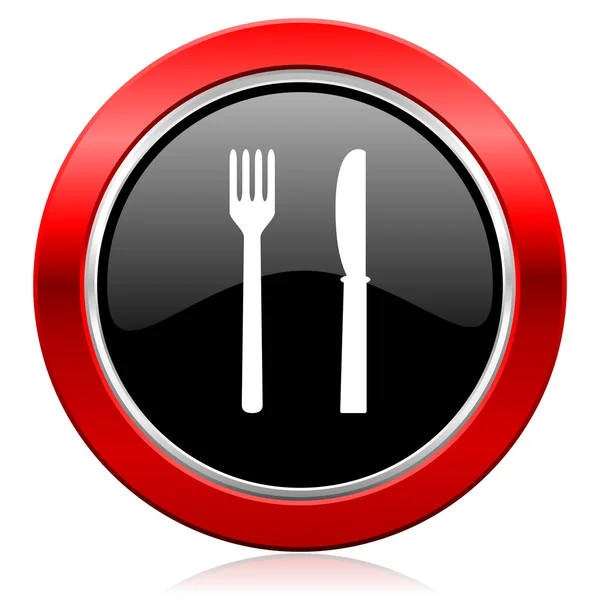 Eat icon restaurant sign — Stock Photo, Image