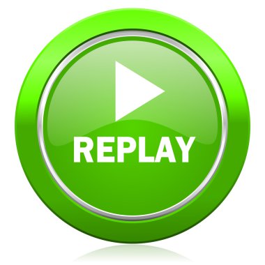 replay icon  clipart