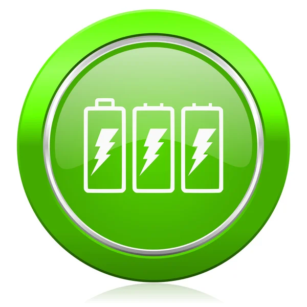 Battery icon power sign — Stock Photo, Image