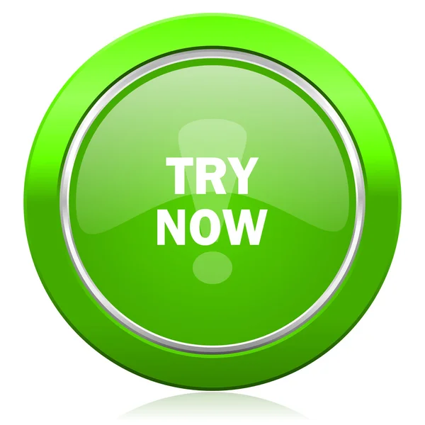 Try now icon — Stock Photo, Image