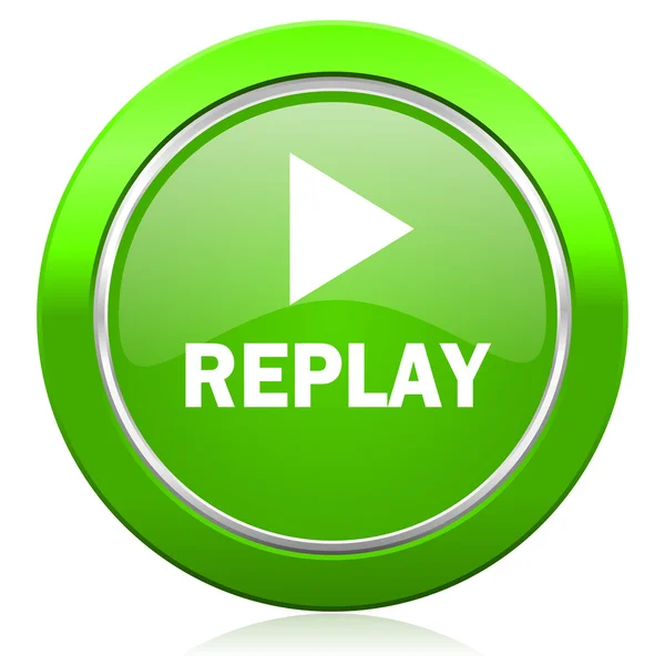 Replay icon — Stock Photo, Image