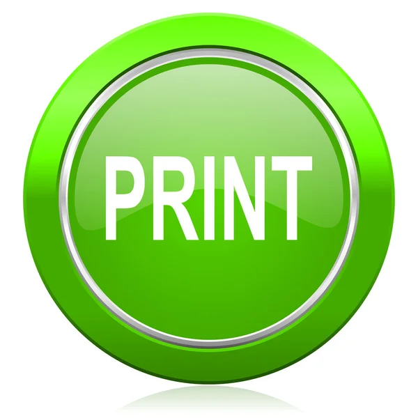 Print icon — Stock Photo, Image