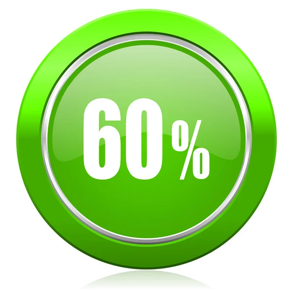 60 percent icon sale sign — Stock Photo, Image