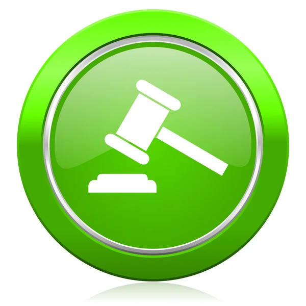 Auction icon court sign verdict symbol — Stock Photo, Image