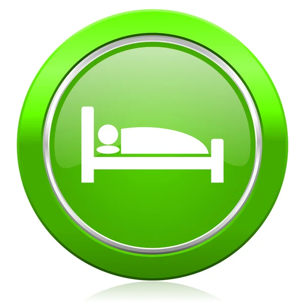 A Hotel ikon ágy jele — Stock Fotó