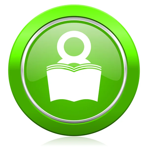 Könyv-ikonra, olvasó szoba előjel könyvesbolt — Stock Fotó