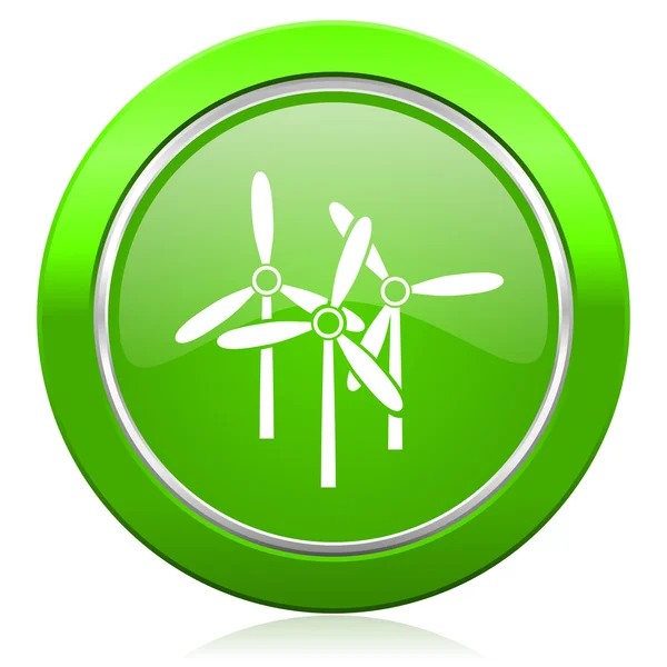 Windmill icon renewable energy sign — Stock Photo, Image