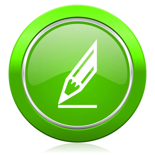 Pencil icon draw sign — Stock Photo, Image