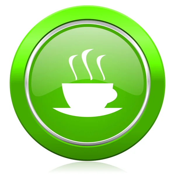 Ícone de café expresso xícara quente de sinal de café — Fotografia de Stock
