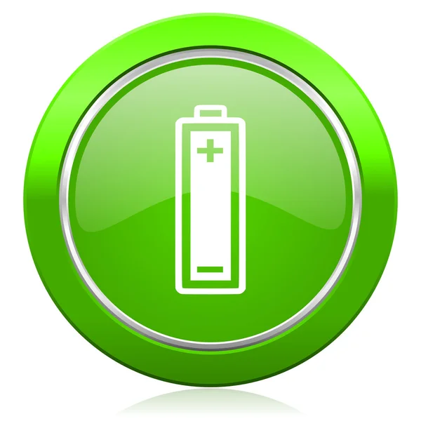 Battery icon power sign — Stock Photo, Image