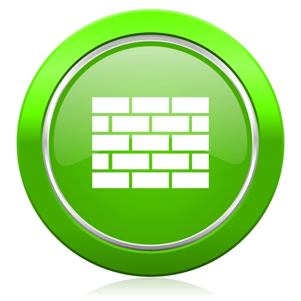 Firewall ícone sinal de parede de tijolo — Fotografia de Stock