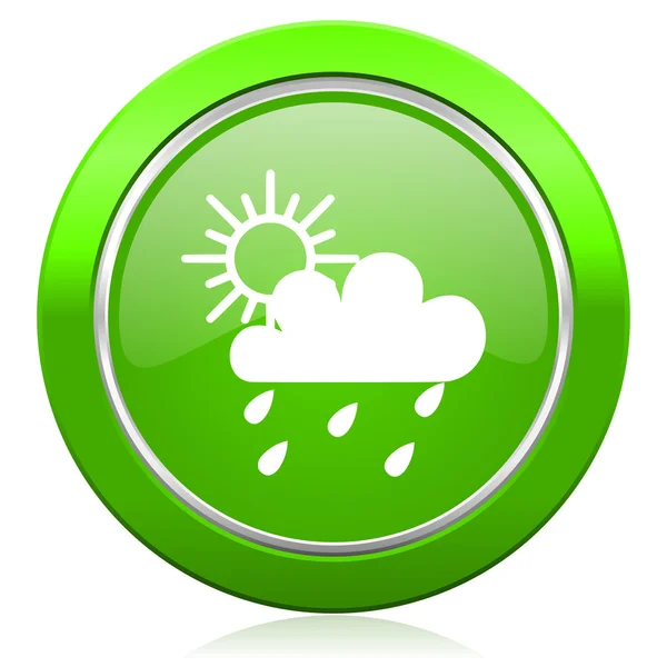 Rain icon waether forecast sign — Stock Photo, Image