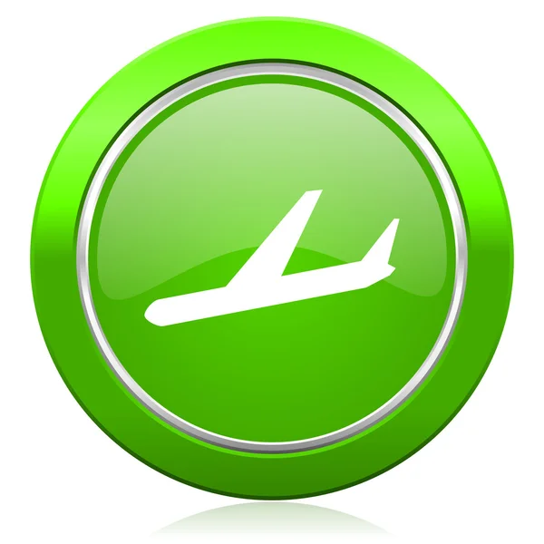 Příjezdy ikony letadlo znamení — Stock fotografie