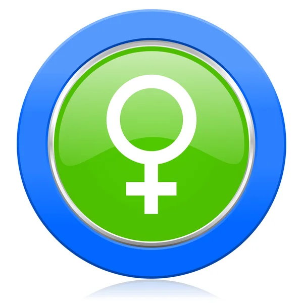 Female icon female gender sign — Stock Photo, Image